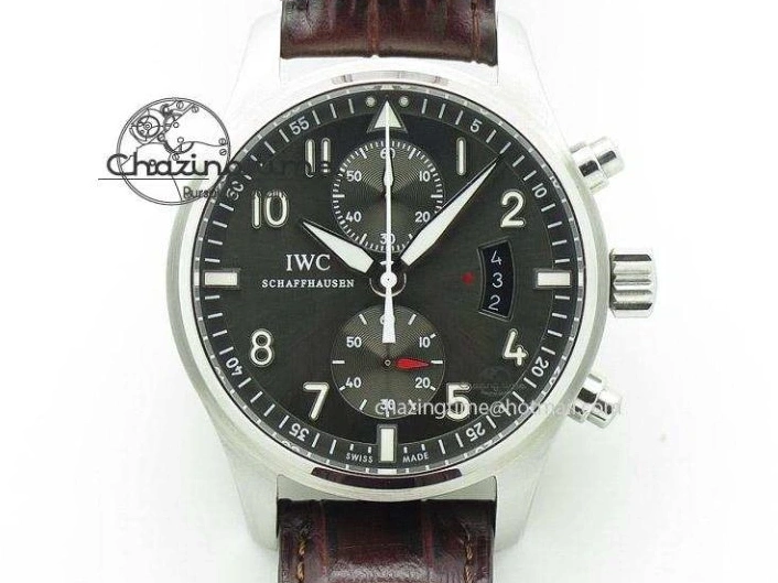 MIROTIME 0503 UrbanStyle Mark XVIII IW327012 SS M+F 1:1 Best Edition White Dial on Black Leather Strap A 7054